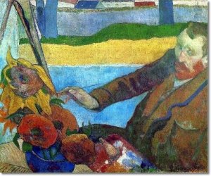 paul-gauguin-french-impressionist-painting-van-gogh-painting-sunflowers-1888