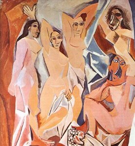 Pablo Picasso: Avignoni kisasszonyok, 1907.