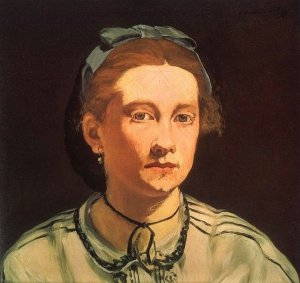 Édouard Manet: Victorine Meurent portréja, 1862.