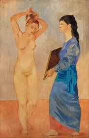 Pablo Picasso: Fésülködő nő, 1906.