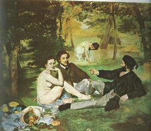 Édouard Manet: Reggeli a szabadban 1863.