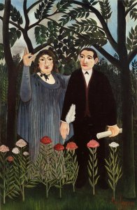 Henri Rousseau: A múzsa ihleti költőjét, 1909