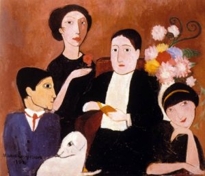 Marie Laurencin: Apollinaire és barátai, 1909