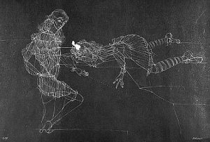 Hans Bellmer: Kétoldalú portré Unica Zürnről, 1954