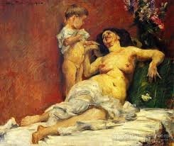 Lovis Corinth: Anya és fiú, 1906