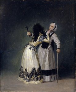 Francisco Goya: Alba hercegnő és duennája, 1895
