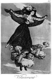 Francisco Goya: Elrepültek - Los Caprichos 61, 1797-1798